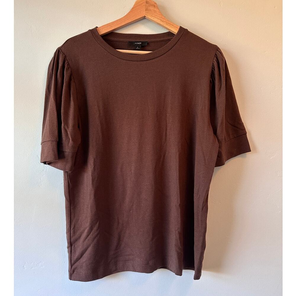 J.Crew Brown Short Sleeve Blouse Sweater
